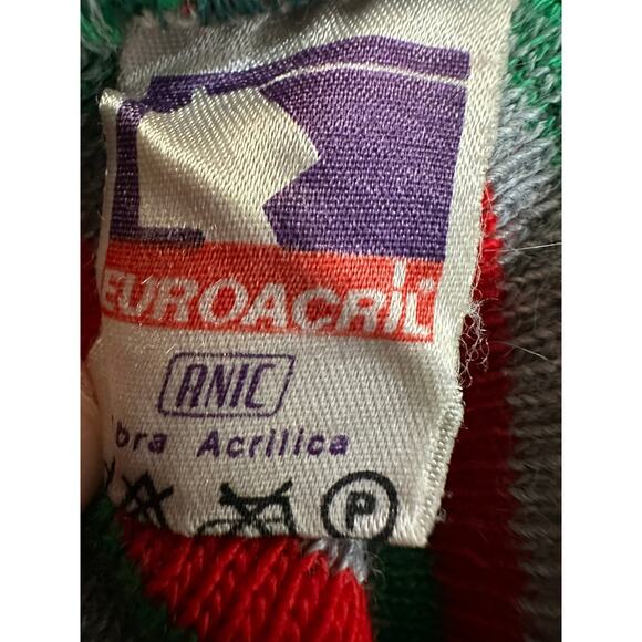 Vintage Italian Striped Stretch Turtleneck - Picture 4 of 5